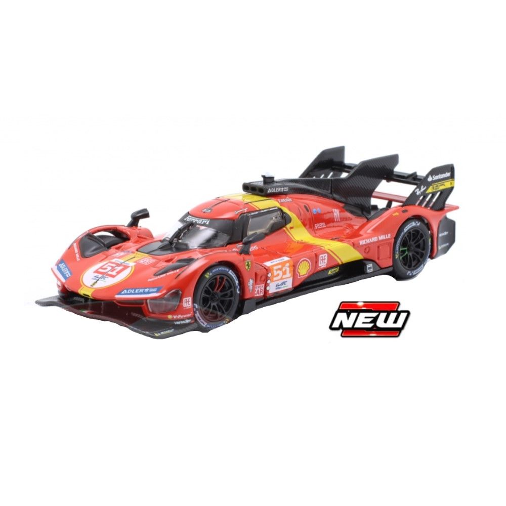 1/43 - Ferrari 499P 3.0L Turbo V6 #51 - 3rd 24h Le Mans 2025 Alessandro Pier Guidi - James Calado - Antonio Giovinazzi