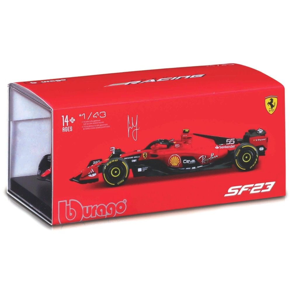 1/43 - F1 Ferrari SF-23 #55 Carlos Sainz (com capacete)