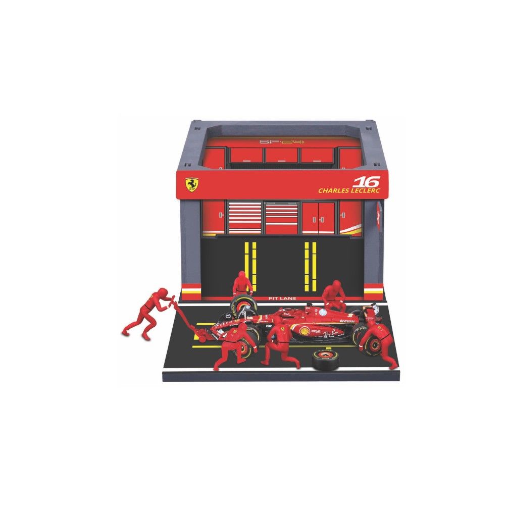 1/43 - Set de Pit Pass Ferrari SF24 #16 Charles Leclerc 2024