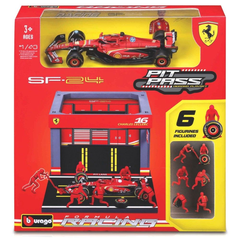 1/43 - Set de Pit Pass Ferrari SF24 #55 Carlos Sainz 2024