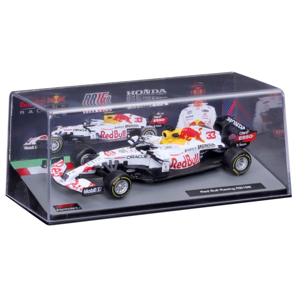 1/43 - F1 Red Bull RB16B #33 Max Verstappen - GP Turquia (decoração Honda) com Capacete