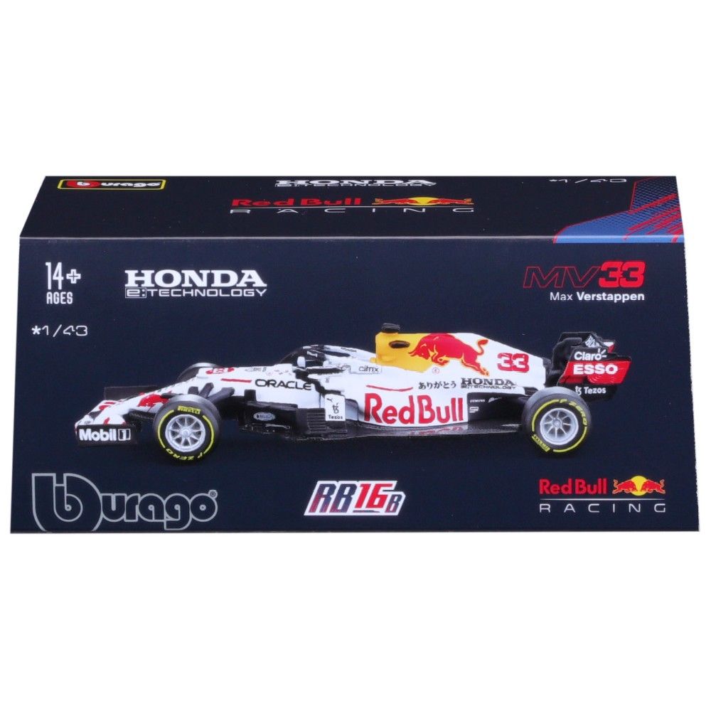 1/43 - F1 Red Bull RB16B #33 Max Verstappen - GP Turquia (decoração Honda) com Capacete