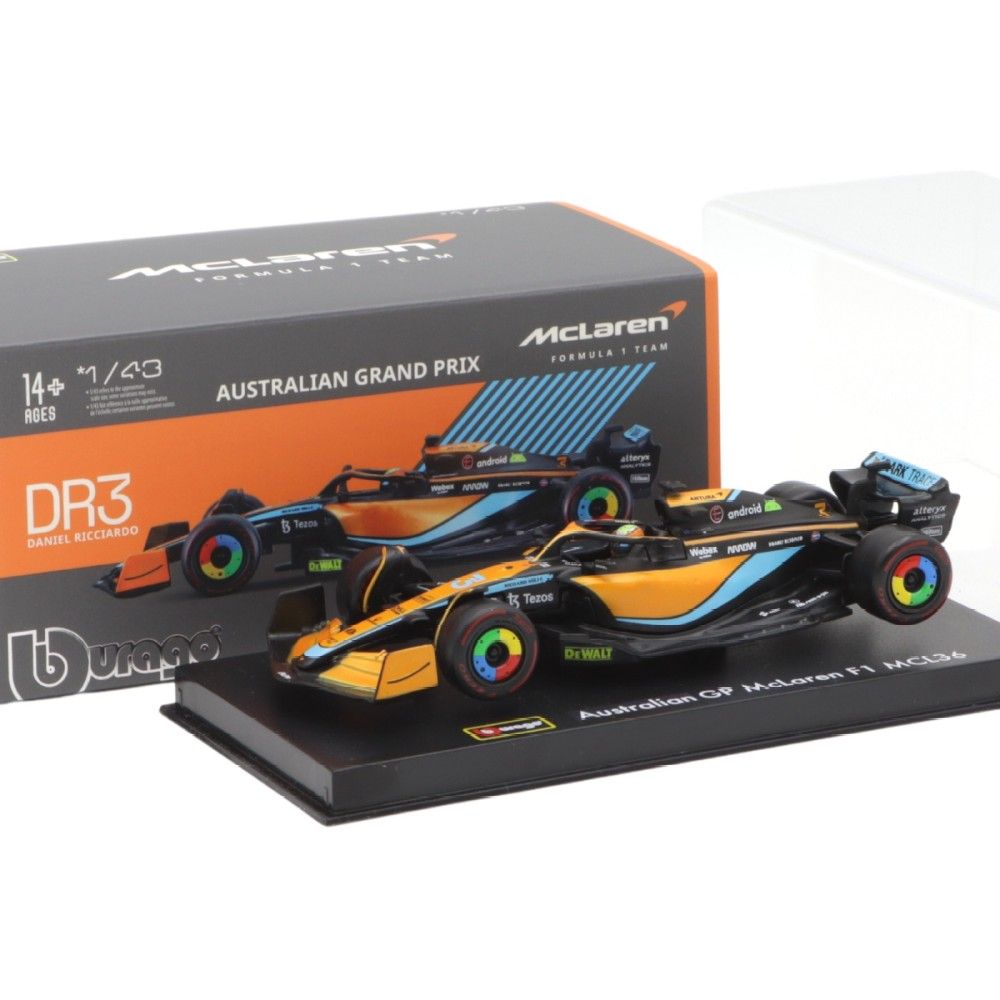 1/43 - F1 McLaren MCL36 GP Australien 2022 #3 D.Ricciardo