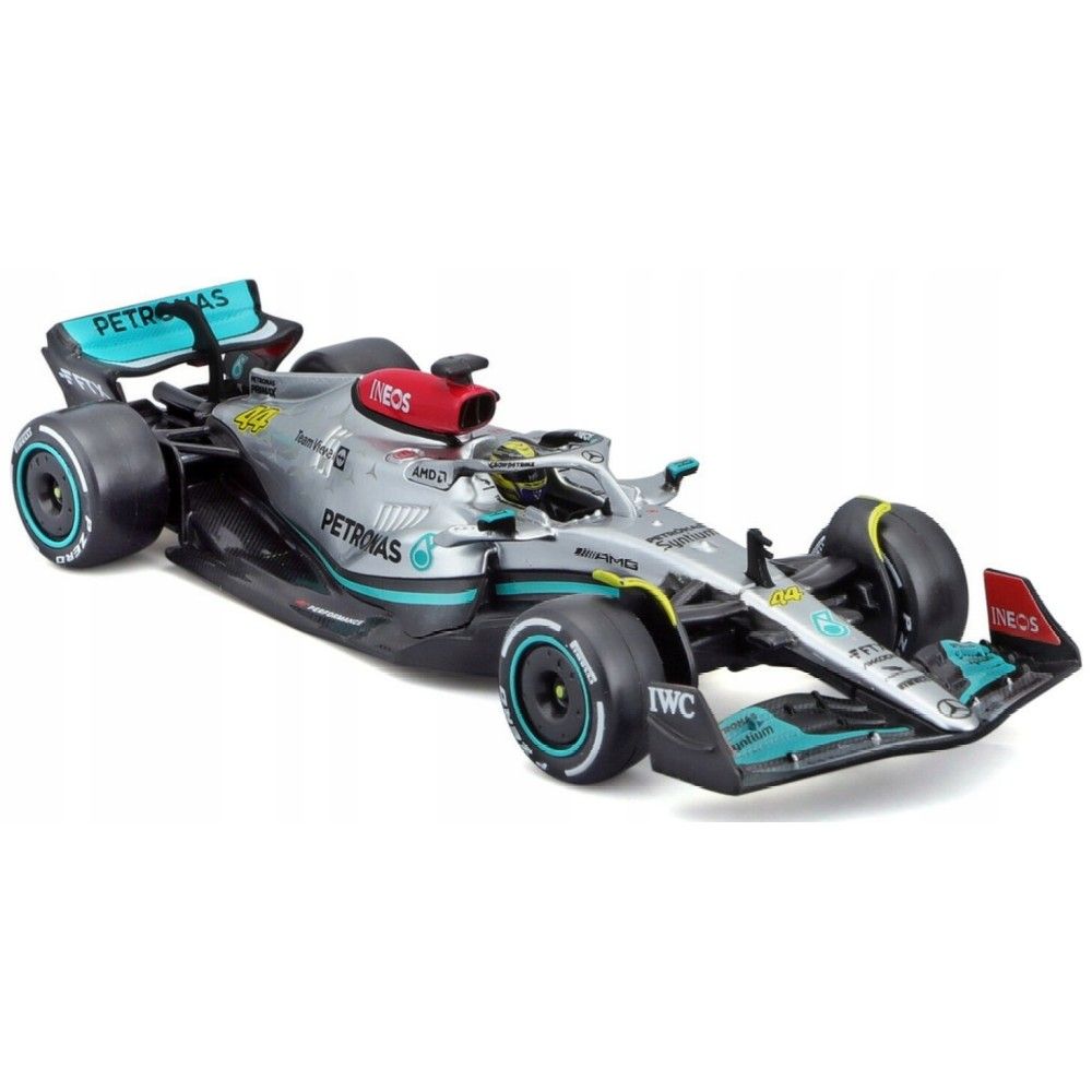 1/43 - F1 Mercedes AMG W13E Performance #44 2022 L.Hamilton com Capacete