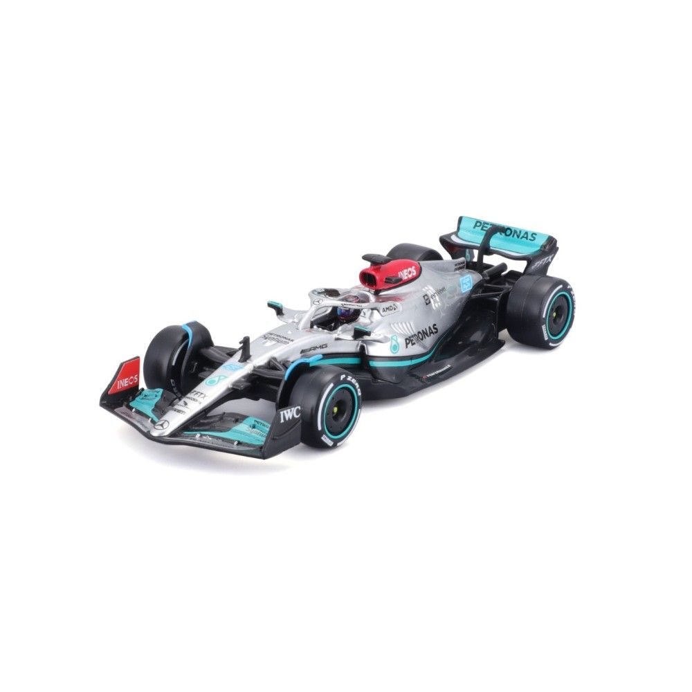 1/43 - F1 Mercedes AMG W13E Performance #63 2022 G.Russel com Capacete