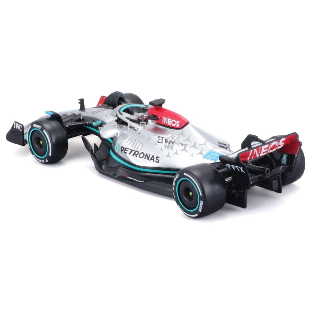 1/43 - F1 Mercedes AMG W13E Performance #63 2022 G.Russel com Capacete