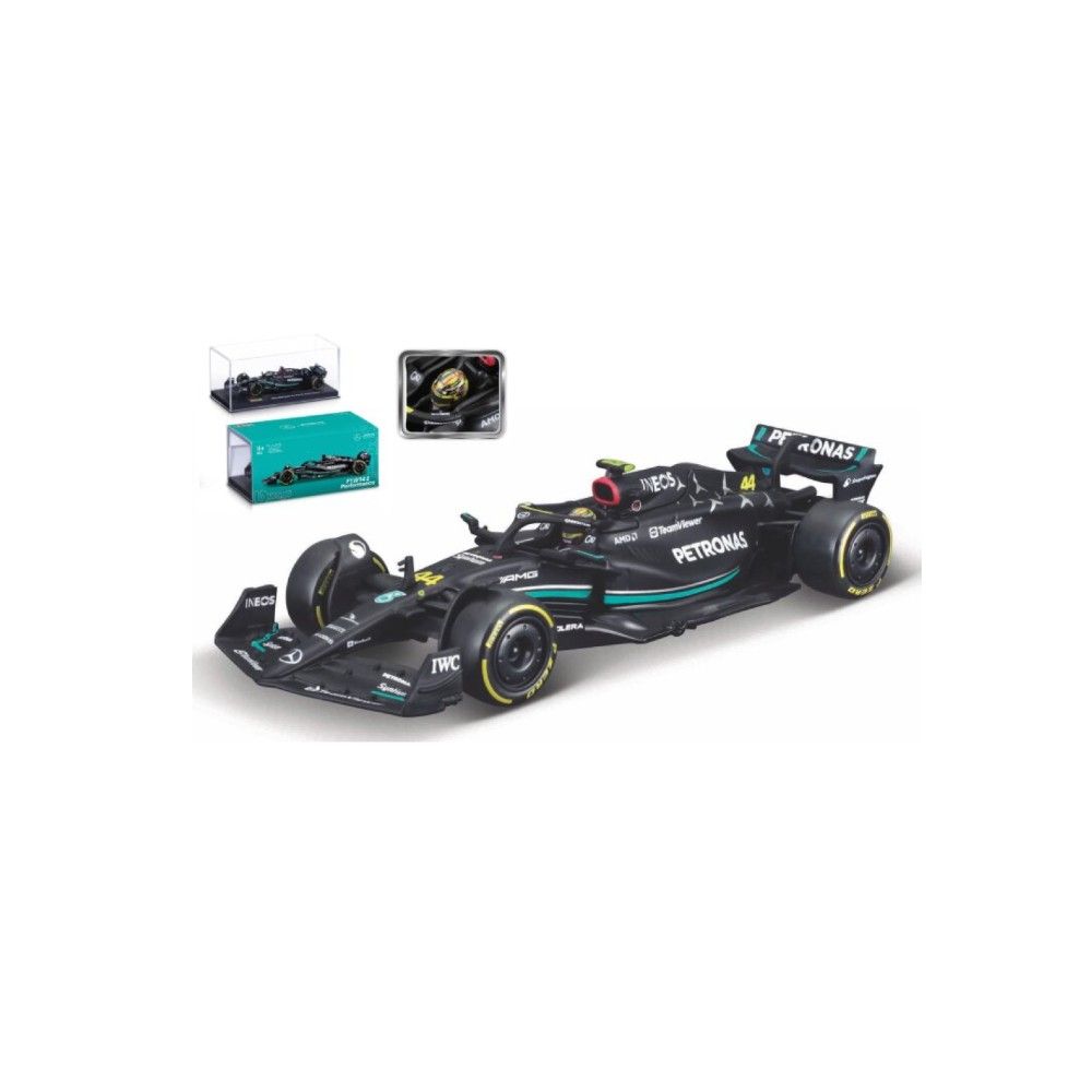 1/43 - F1 Mercedes AMG W14 #44 L.Hamilton com Capacete
