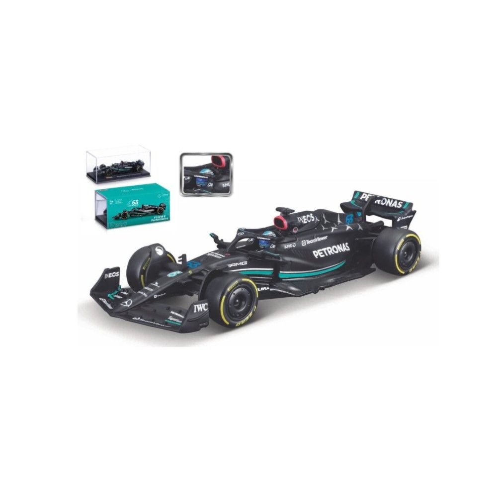 1/43 - F1 Mercedes AMG W14 #63 G.Russel com Capacete