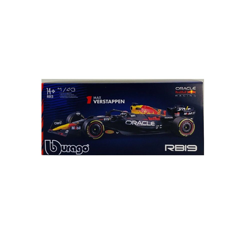 1/43 - F1 Red Bull RB19 #1 M.Verstappen com Capacete
