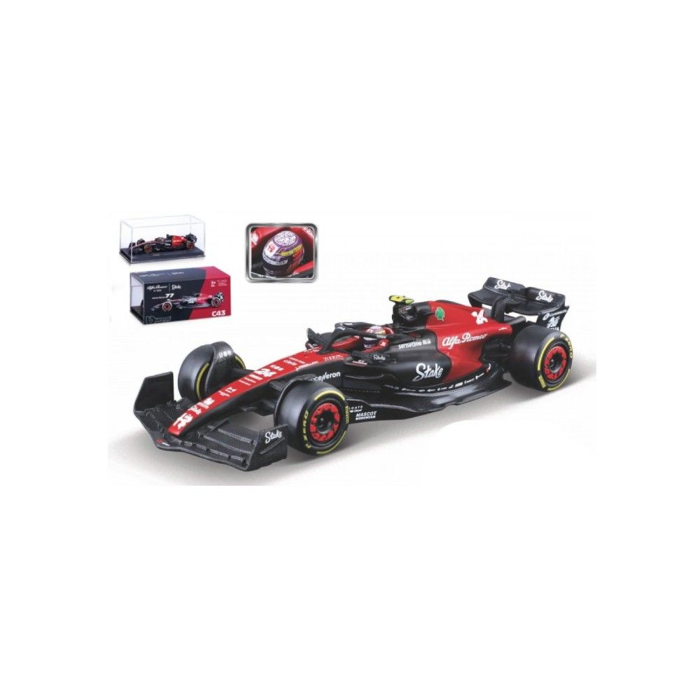 1/43 - F1 Alfa Romeo C43 #24 G.Zhou com Capacete