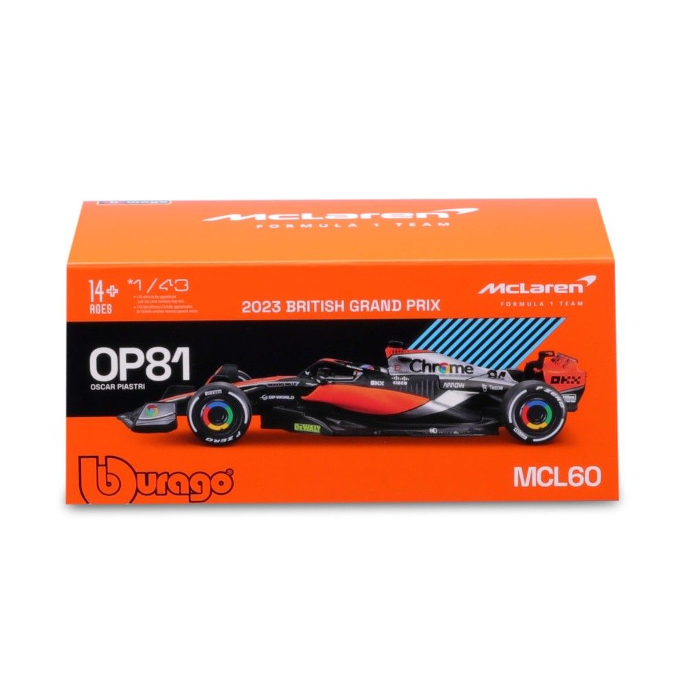 1/43 - F1 McLaren MCL60 #81 O.Piastri com Capacete