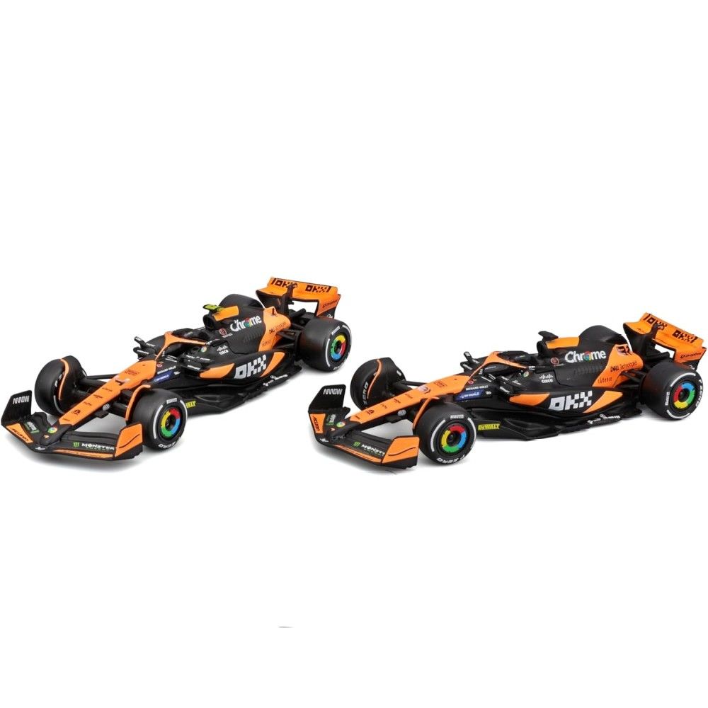 1/43 - F1 Mclaren MCL 38 #4 L.Norris + #81 O.Piastri 2024