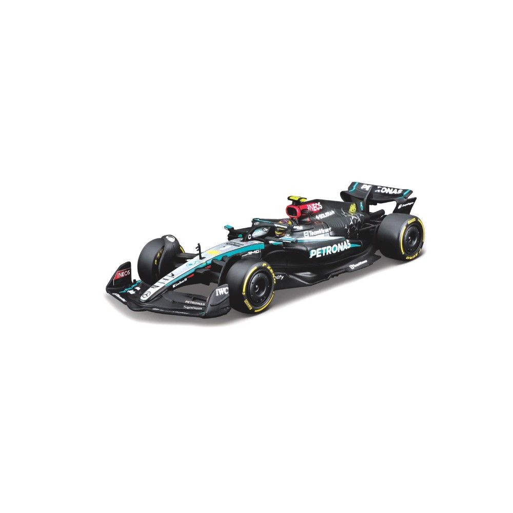 1/43 - F1 Mercedes AMG W14 - Lewis Hamilton #44 com Capacete