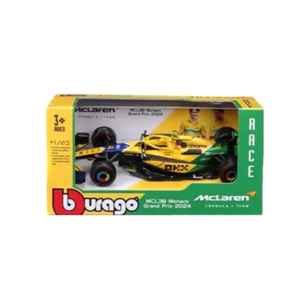 1/43 - F1 McLaren MCL38 - Lando Norris #4 - Edição 30ºAyrton Senna