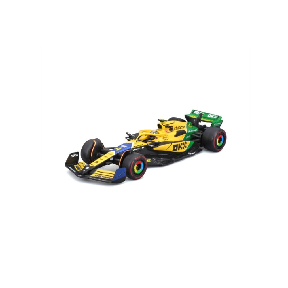 1/43 - F1 McLaren MCL38 - Lando Norris #4 com Capacete - Edição 30ºAyrton Senna