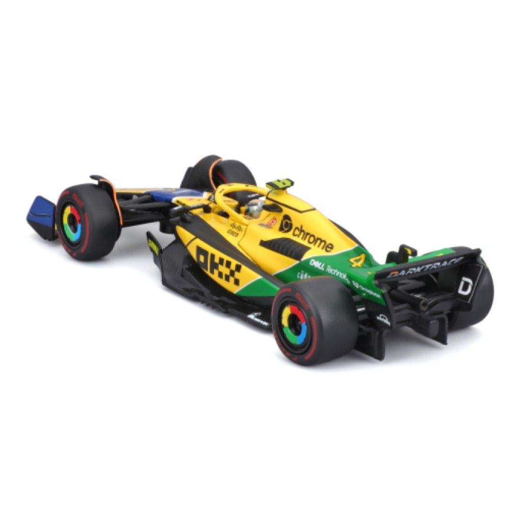1/43 - F1 McLaren MCL38 - Lando Norris #4 com Capacete - Edição 30ºAyrton Senna