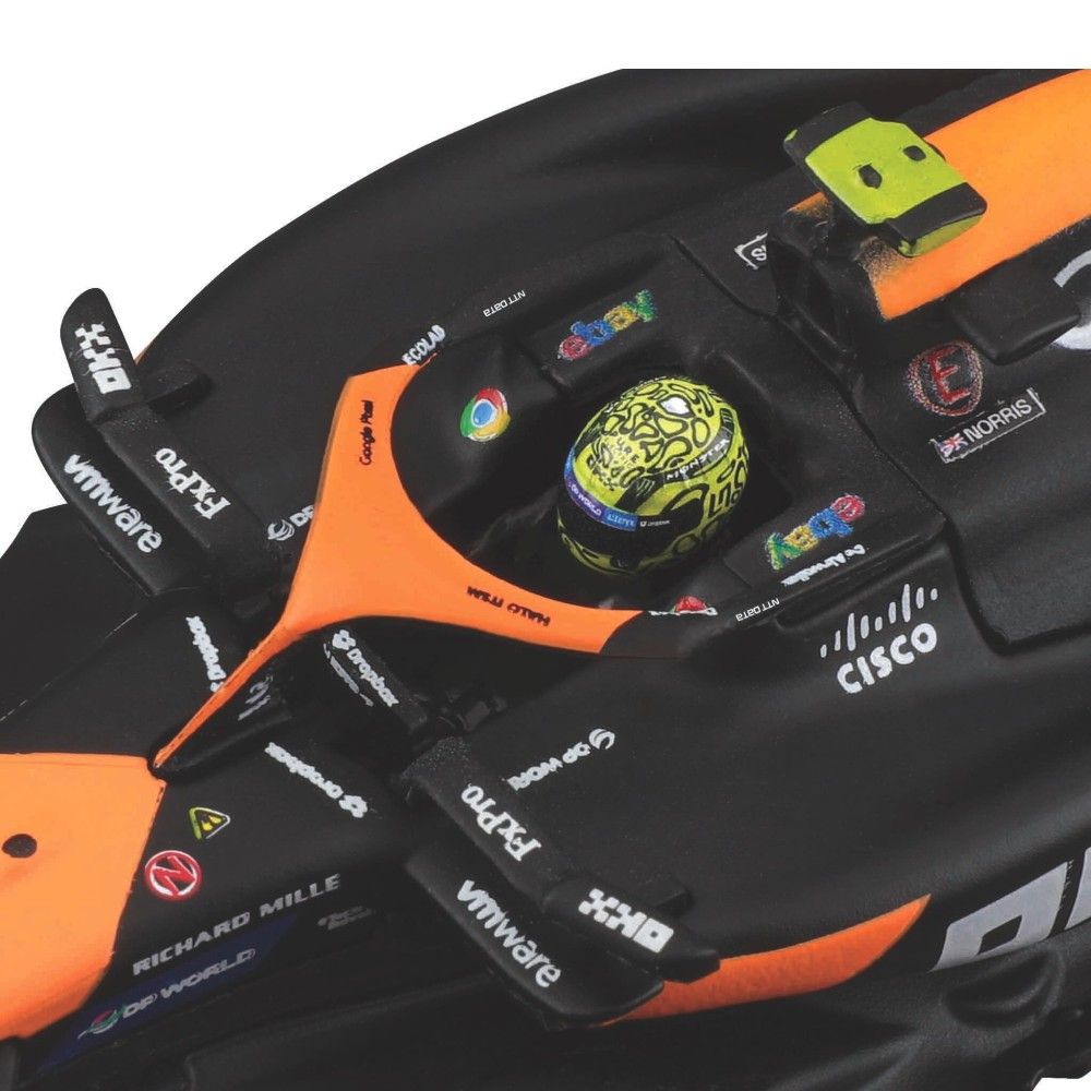 1/43 - F1 McLaren MCL38 - Lando Norris #4 com Capacete