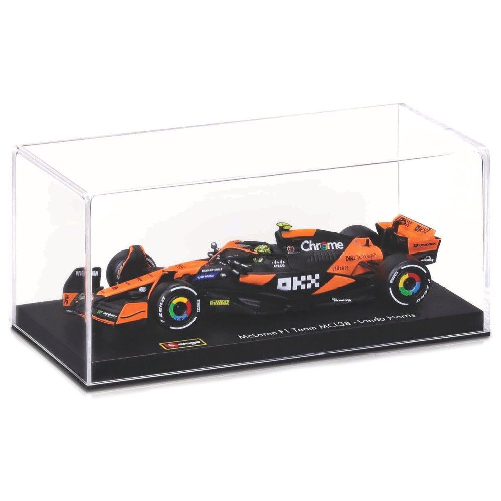 1/43 - F1 McLaren MCL38 - Lando Norris #4 com Capacete