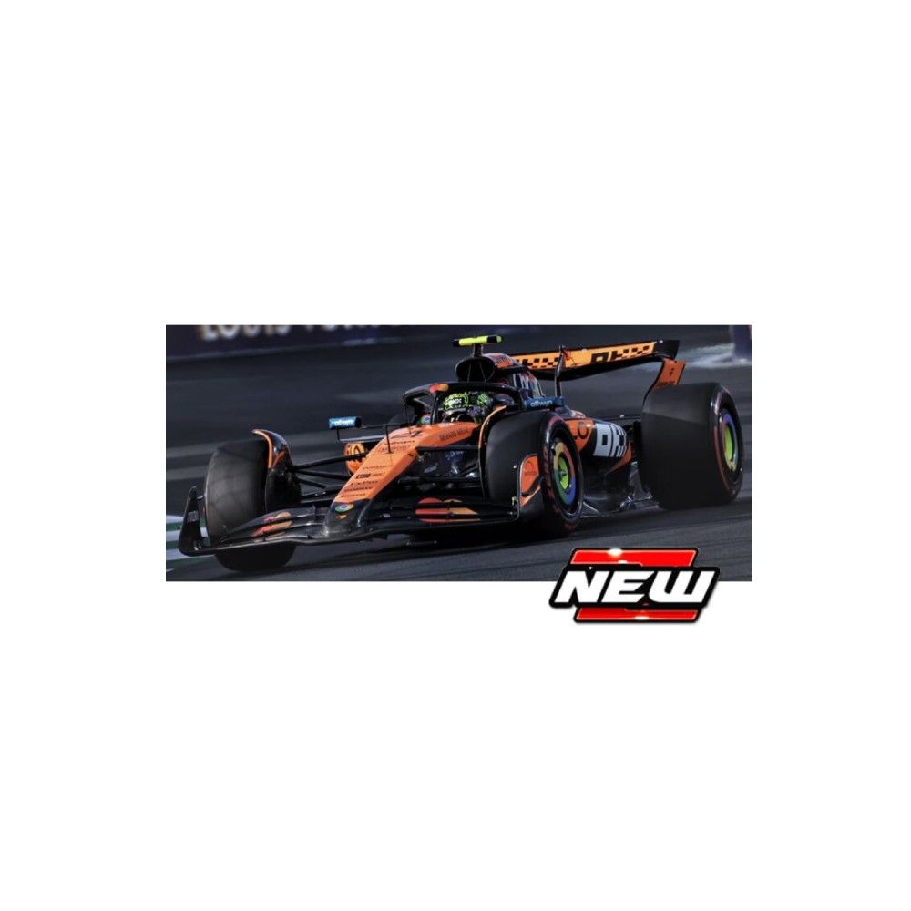 1/43 - F1 Mclaren MCL39 #4 Lando Norris 2025 com Capacete