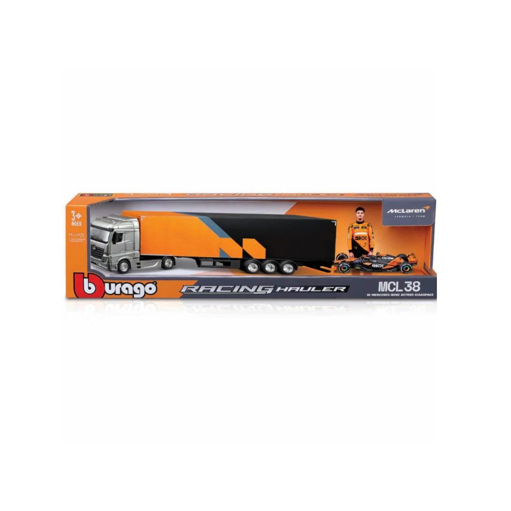 1/43 - Semi-Reboque McLaren Team com F1 Lando Norris #4