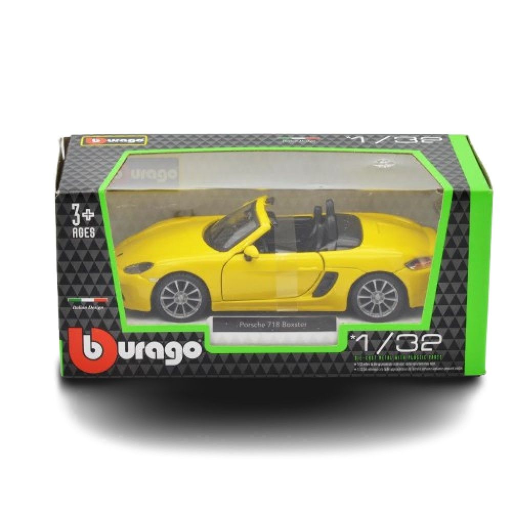 1/32 - Porsche 718 Boxster Cabriolet (amarelo)
