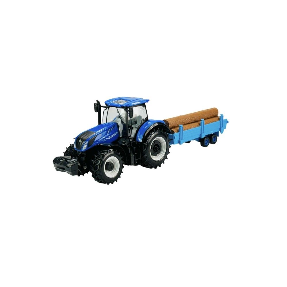 1/32 - Tractor New Holland T7HD com atrelado com troncos