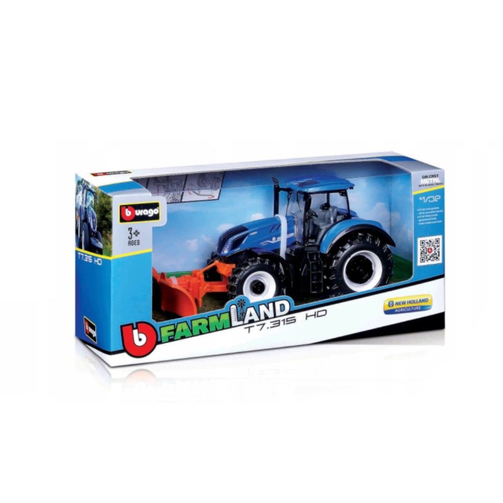 1/32 - Tractor New Holland T7.315 com pá limpa neves