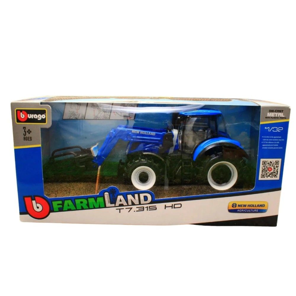 1/32 - Tractor New Holland T7.315 com pinça