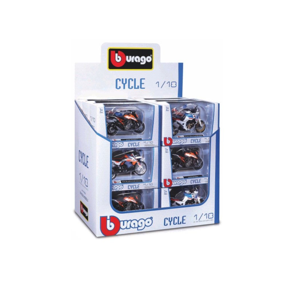 1/18 - Display de 18 Motas sortidas
