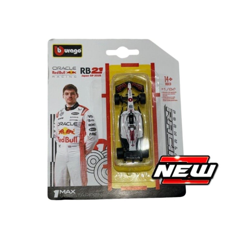 1/64 - F1 RedBull RB21, #1 Max Verstappen Vencedor GP Japão 2025