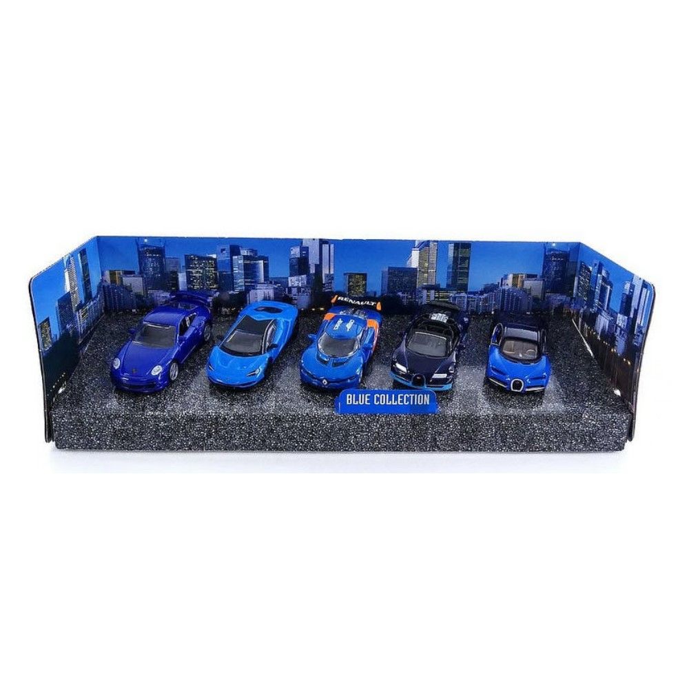 1/64 - Pack de 5 veículos Blue Collecton