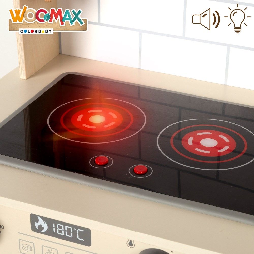 Cozinha de Madeira c/ luz e sons (100x70x30cm)