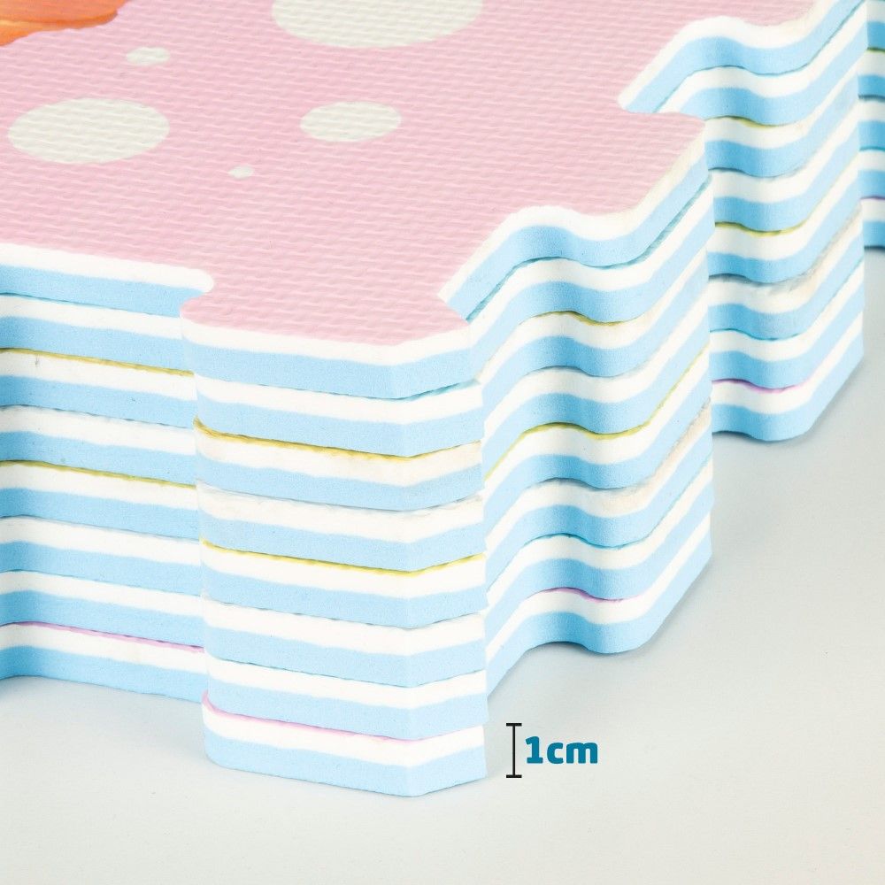 Pack de 8 peças em EVA 120x60cm Unicórnios