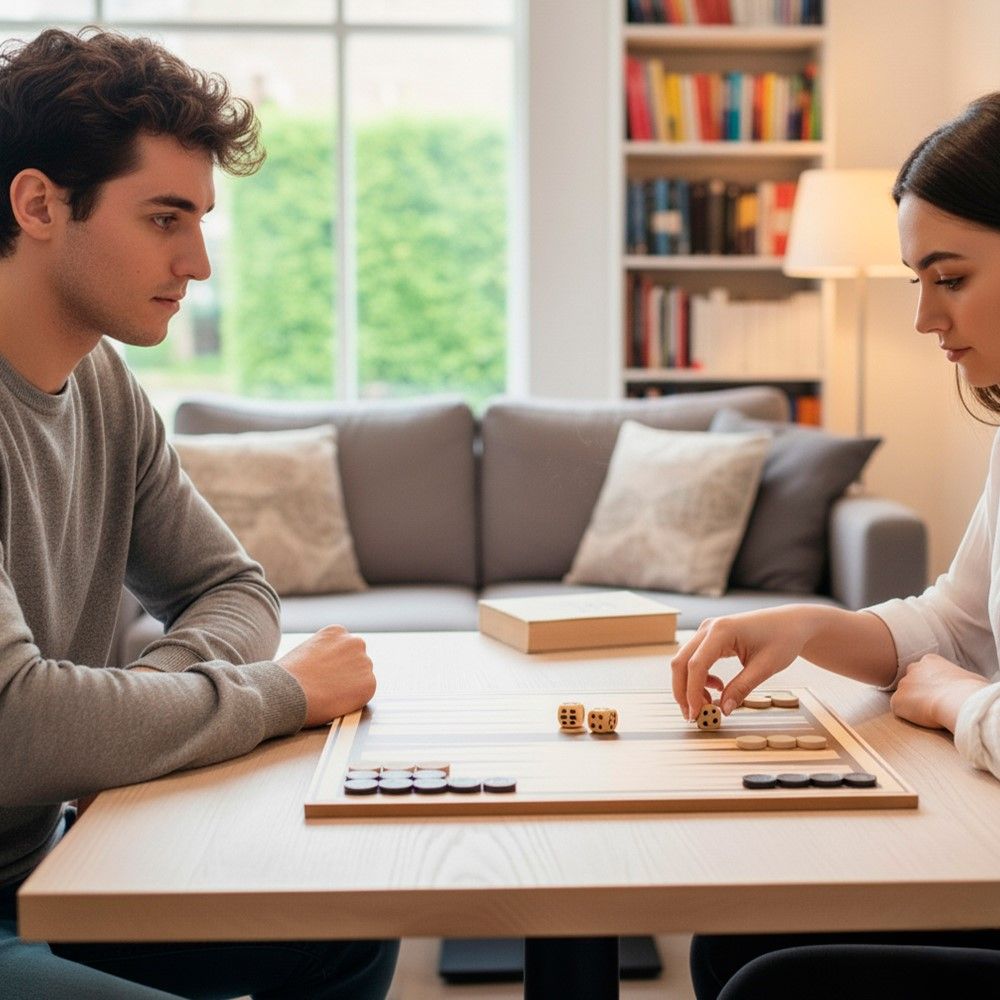 Jogo 3 em 1, Xadrez, Damas e Gamão (40x40cm)
