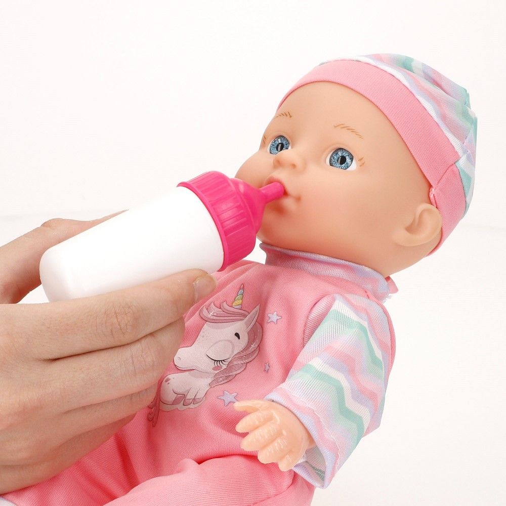 Boneca 30cm com Sons + Acessórios e Carro de Passeio (56cm)