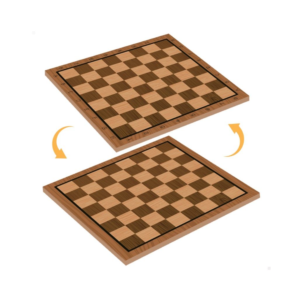 Jogo de Xadrez + Damas (40x40cm)