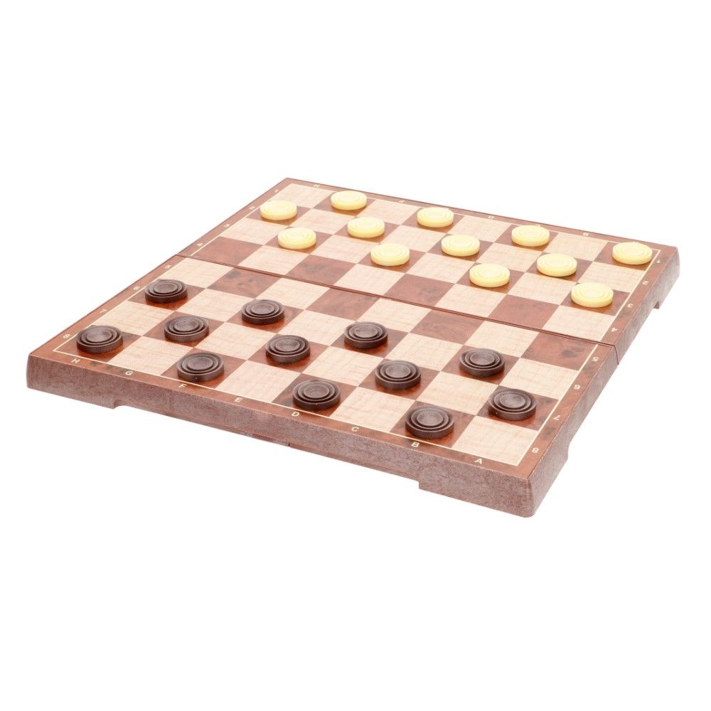 Jogo de Xadrez + Damas Magnético (30x30cm)