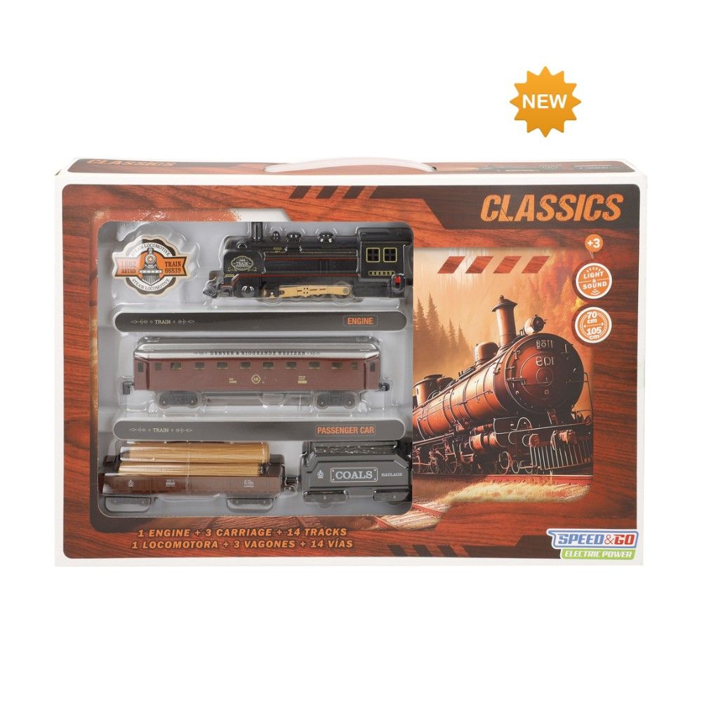 Comboio a Vapor com luz e sons