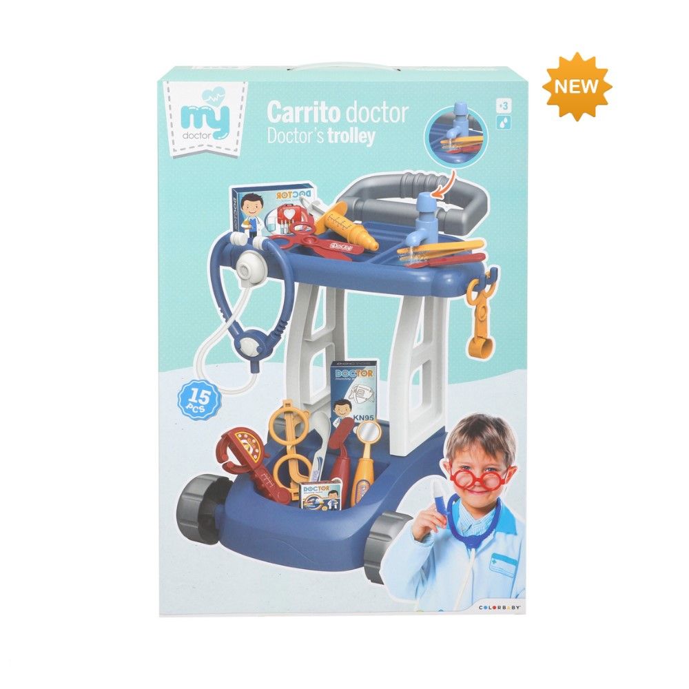 Carro de Médico c/15 acessórios