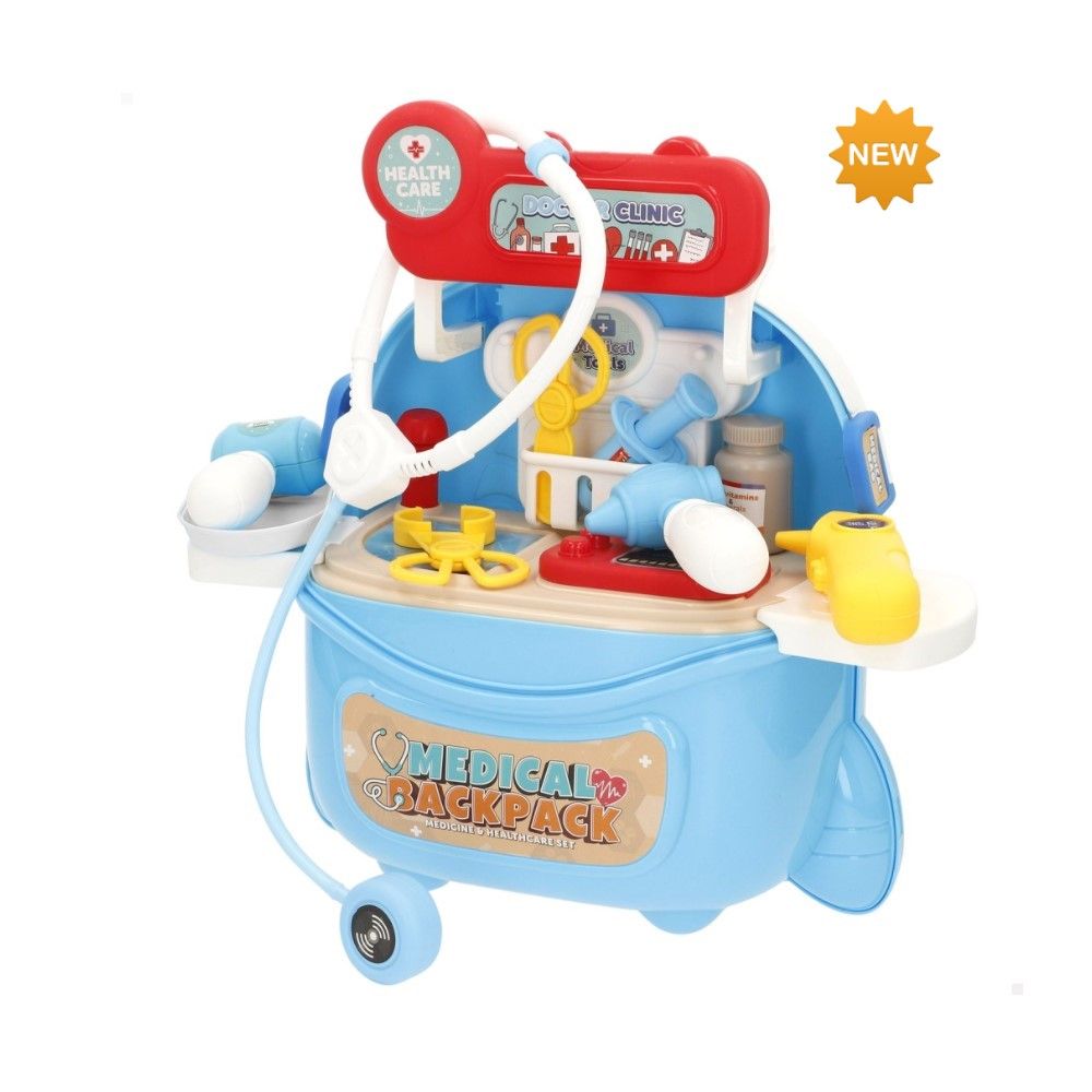 Maleta-mochila de Médico c/ 10 peças