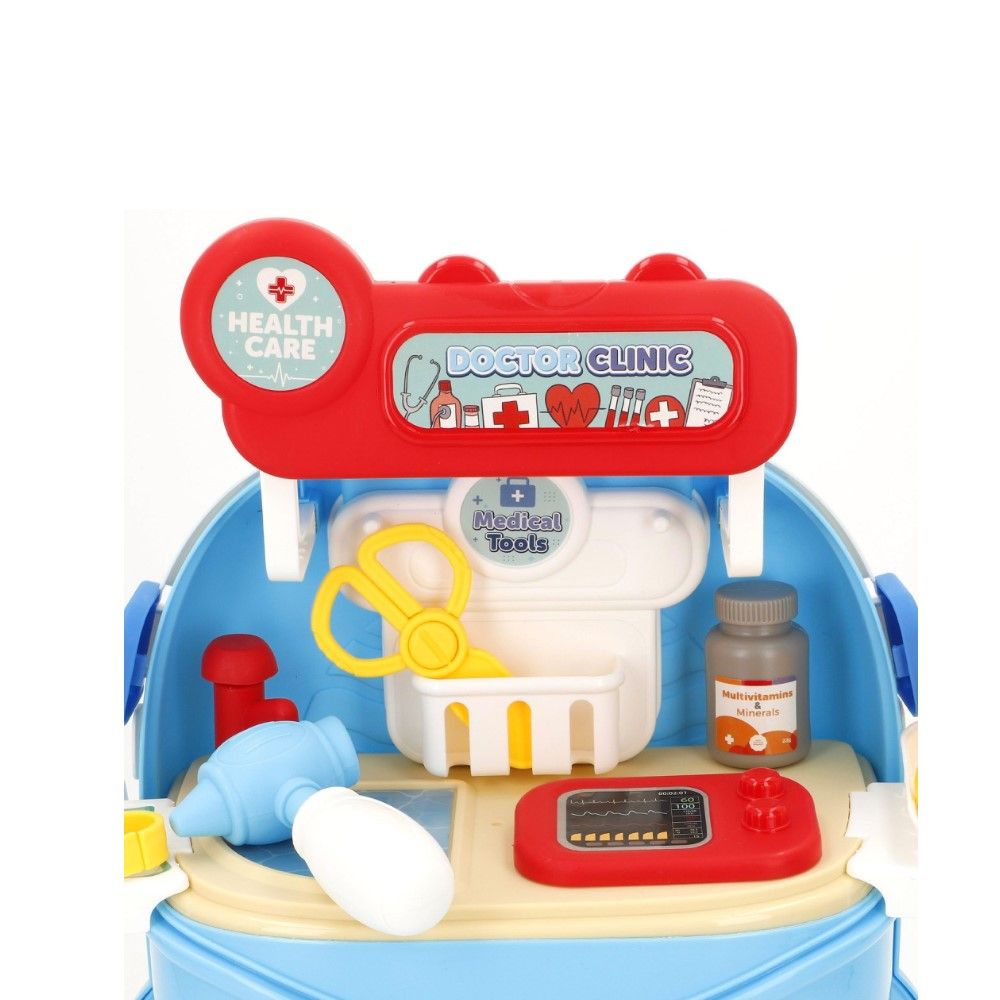 Maleta-mochila de Médico c/ 10 peças