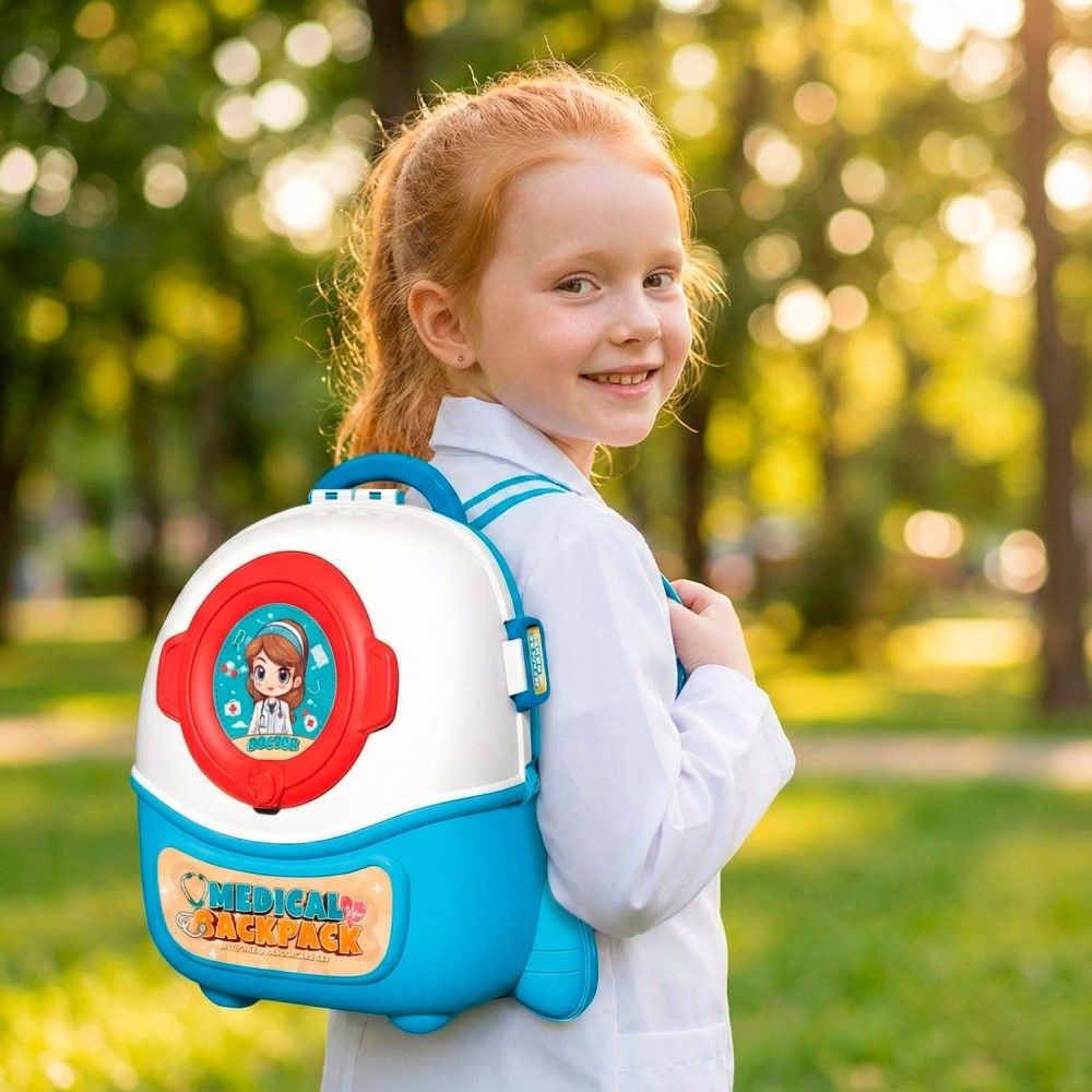 Maleta-mochila de Médico c/ 10 peças