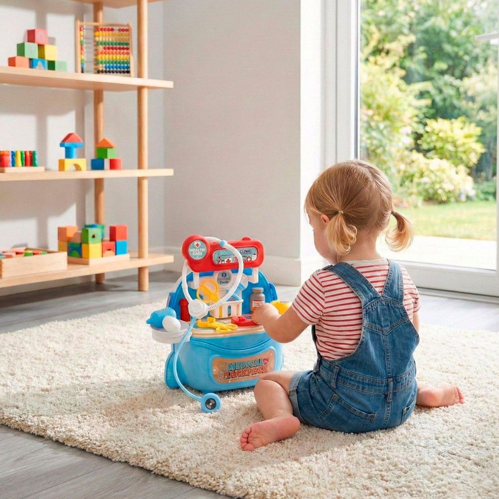 Maleta-mochila de Médico c/ 10 peças