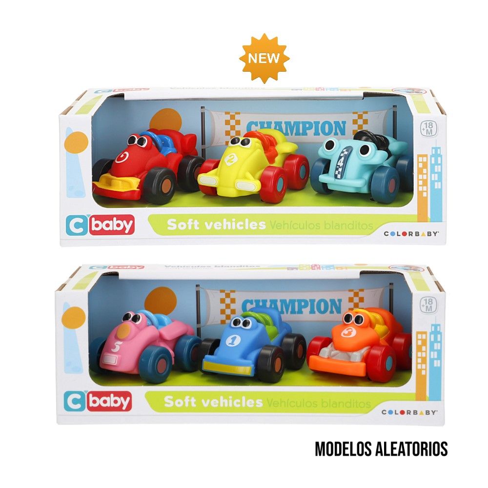 Pack de 3 Carros (2 modelos)