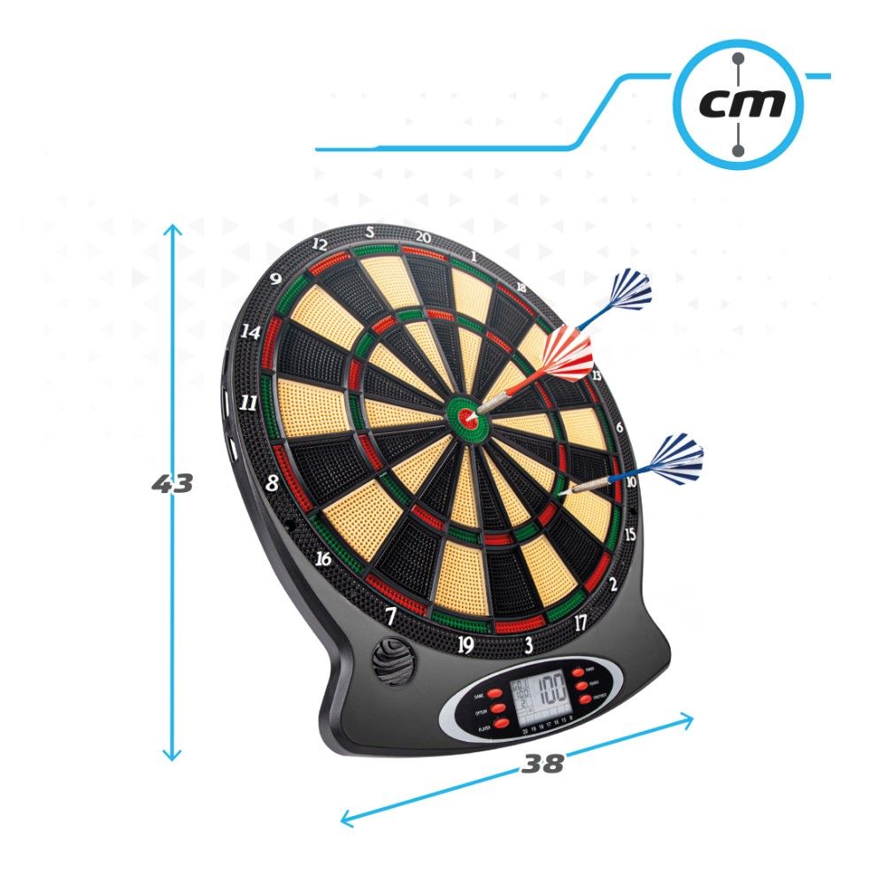 Alvo de Setas Electrónico 38cm (setas com pontas de plástico)