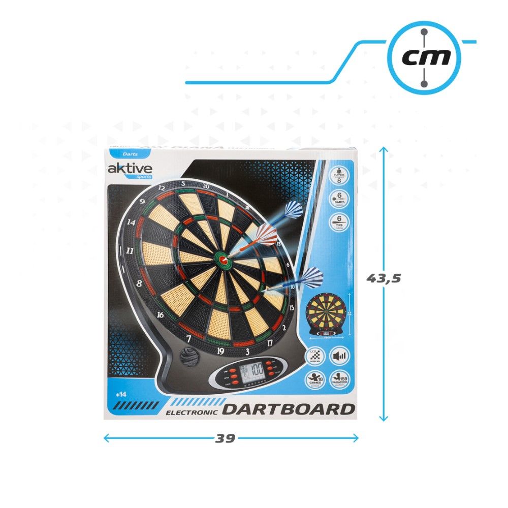 Alvo de Setas Electrónico 38cm (setas com pontas de plástico)