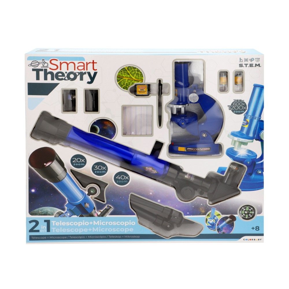 Conjunto Telescópio + Microscópio