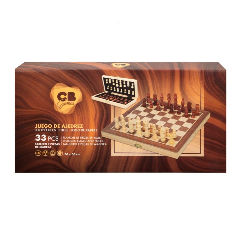 Jogo de Xadrez dobrável (30x30cm)