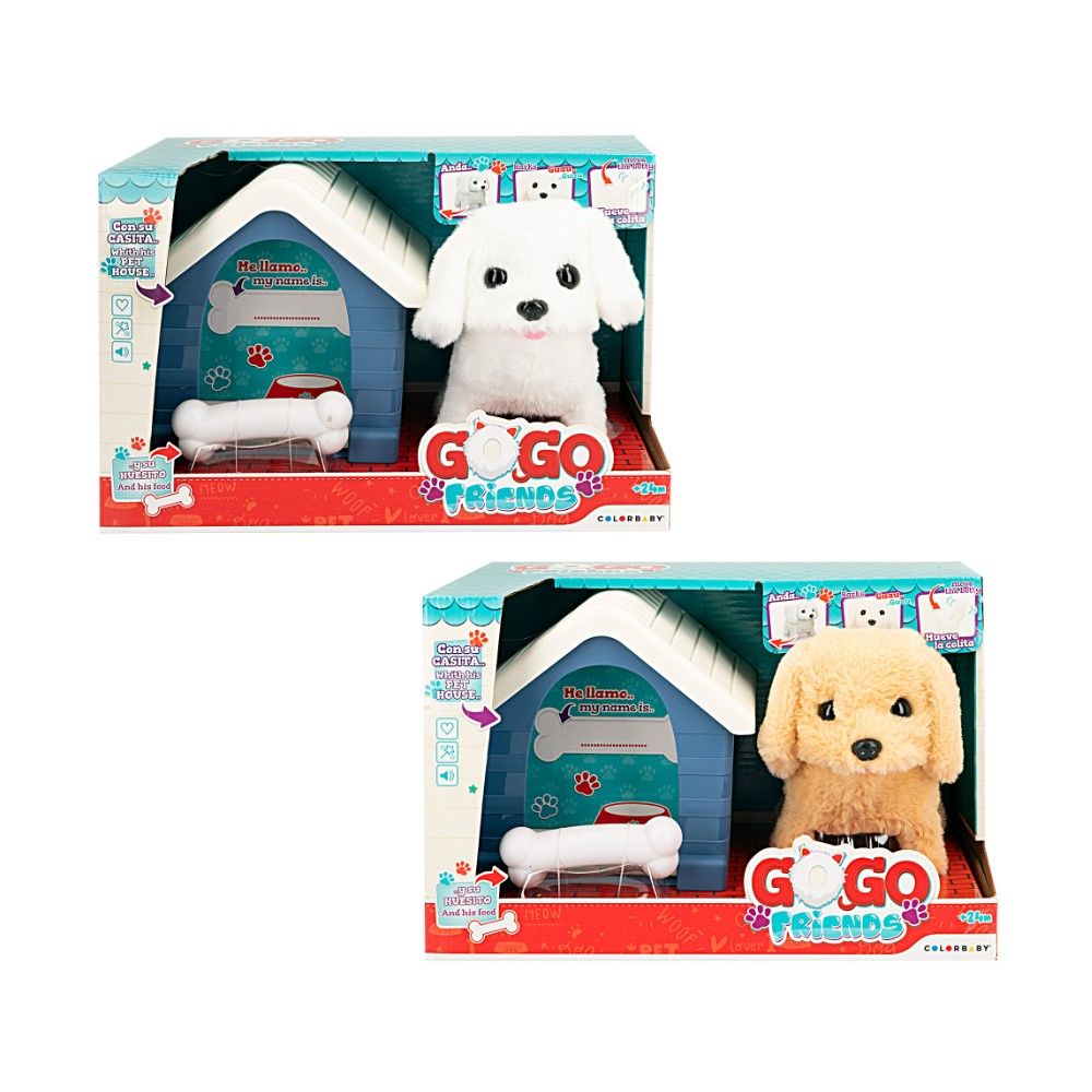 Peluche Cachorro com funções mais Casota (2 modelos)