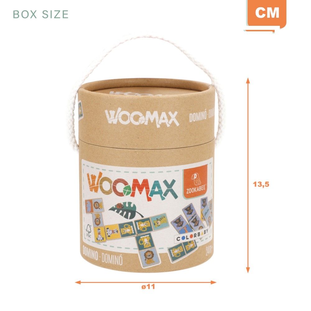 Domino de Animais em Madeira